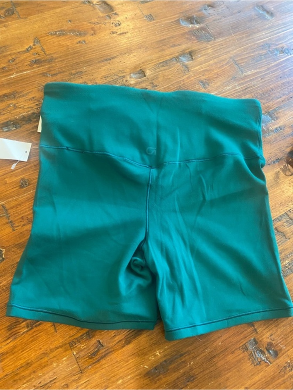 GAP Women's Deep Teal High-Waist Bike Shorts